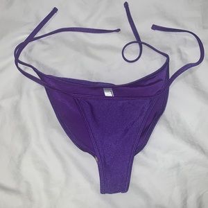 Purple American Apparel String Bikini Bottom Small